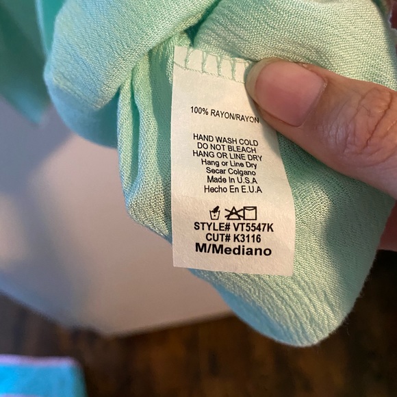 Pinkblush Mint green maternity top - Picture 5 of 5